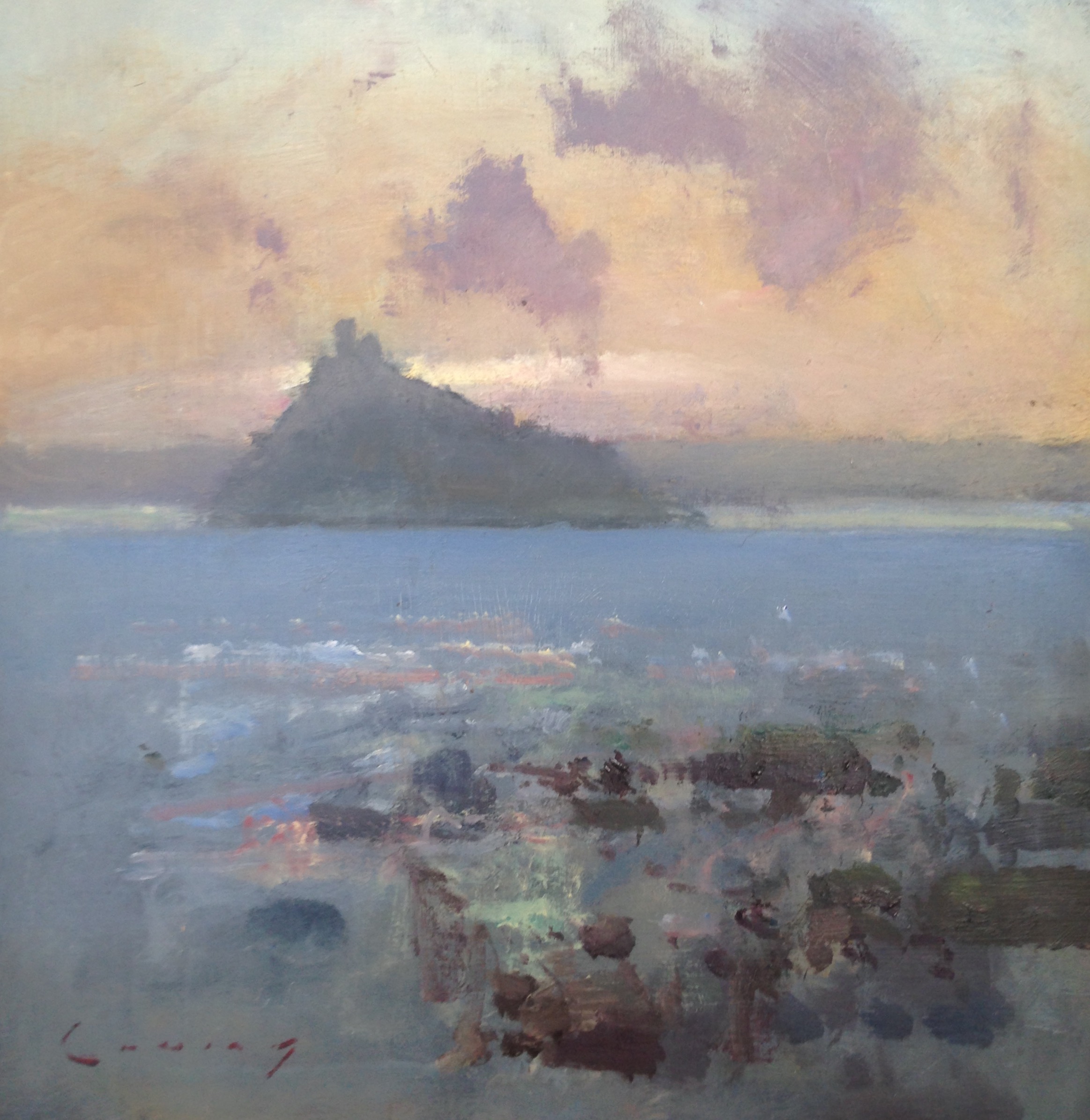 Study of St Michael’s Mount 30.5 x 30.5 cm oil on board SOLD