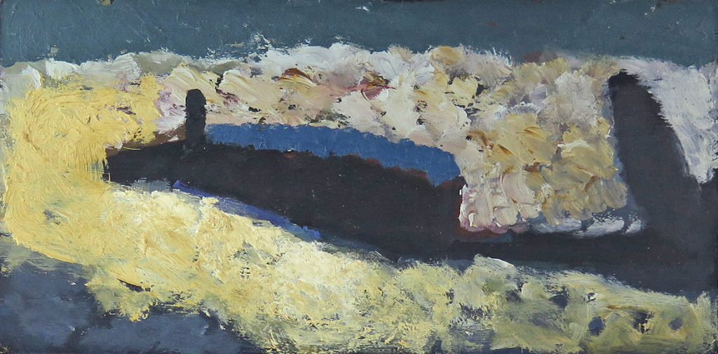 Boat and Breakwater 1982 10 x 20 cm