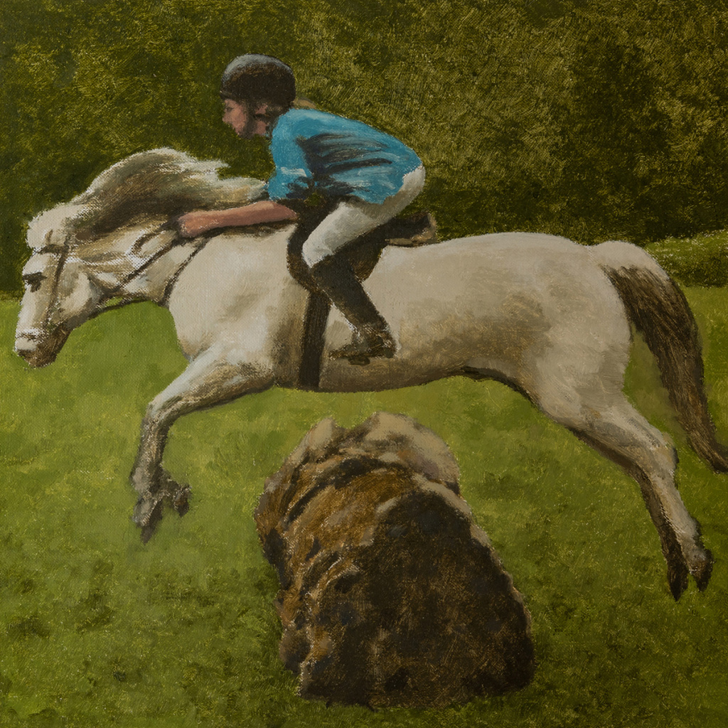 Hannah on a White Horse 2020 10” x 10” 25.5 x 25.5 cm £10,000