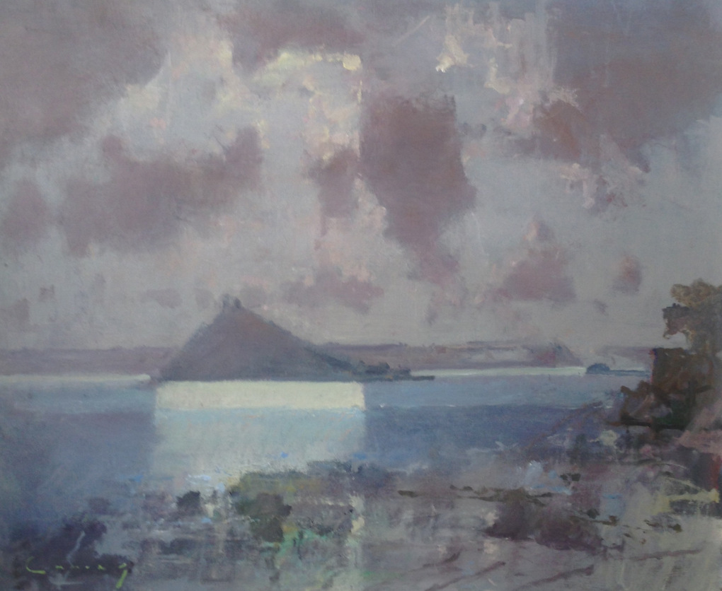 Late Evening St Michael’s Mount 51 x 61 cm oil on board SOLD