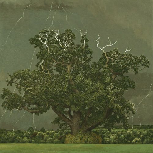 Oak Tree and Lightning