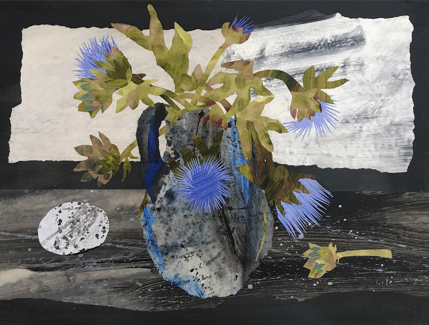 Marzia Colonna 54. Artichoke flowers 28x36cm giclée print £175