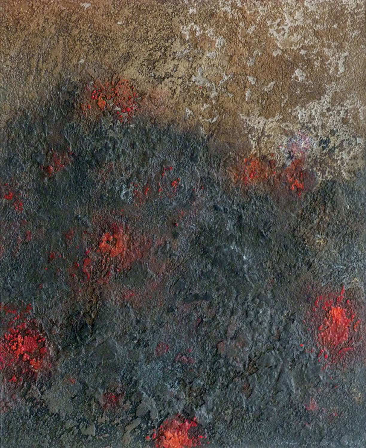 7. Brian Graham Glowing scarlet from the shade Acrylic on Fabriano paper £1200