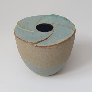 Emily Myers 28. Mini green Escher pot