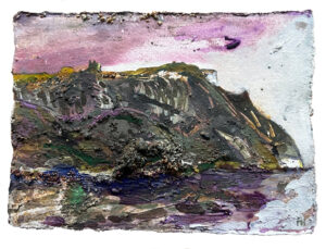 Frances Hatch White Nothe in Ultramarine Violet. Ringstead Bay.