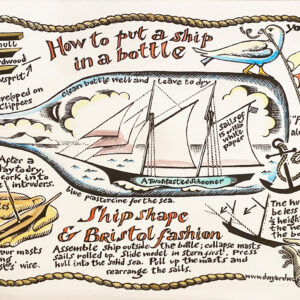 Hugh Dunford Wood Ship in a Bottle