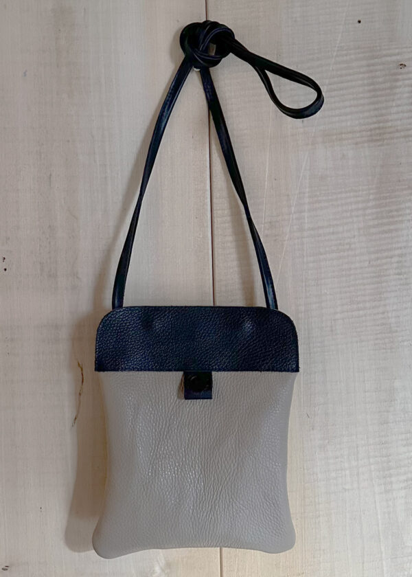 Matt Fothergill Taupe grain Small Leather Handbag