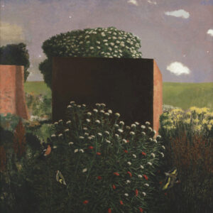 David Inshaw Thistles and Small Birds