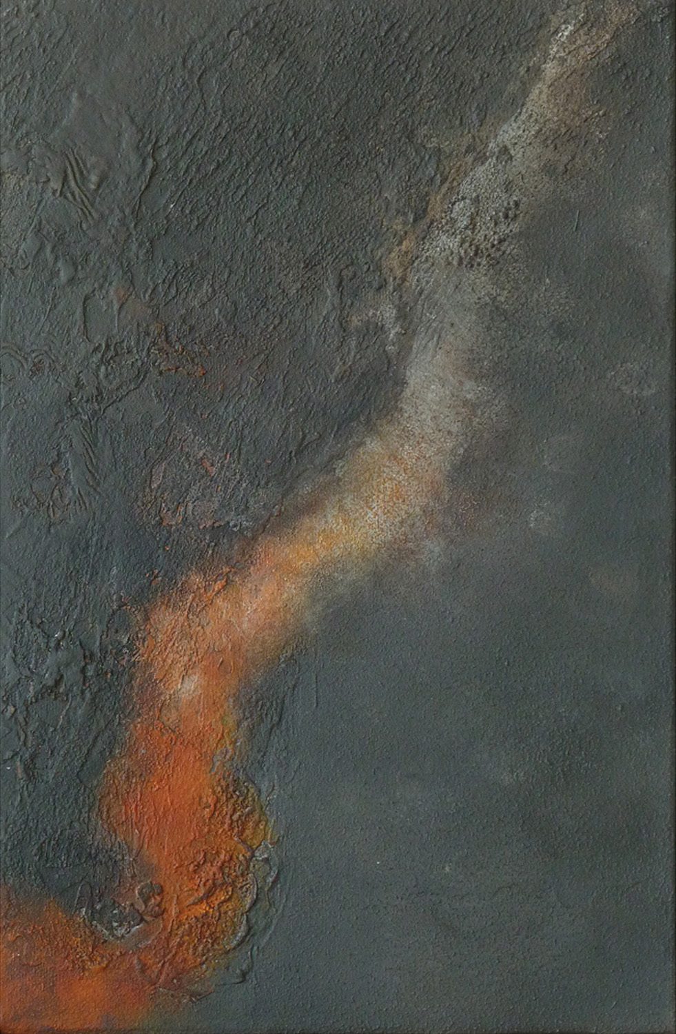 41. Brian Graham The first tall flame sprang into the sky acrylic on canvas £1200