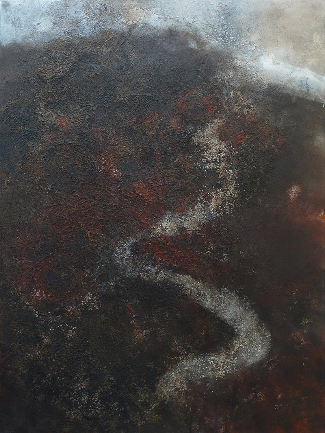 5. Brian Graham Tufts of fire one by one began to arise acrylic on canvas £8000