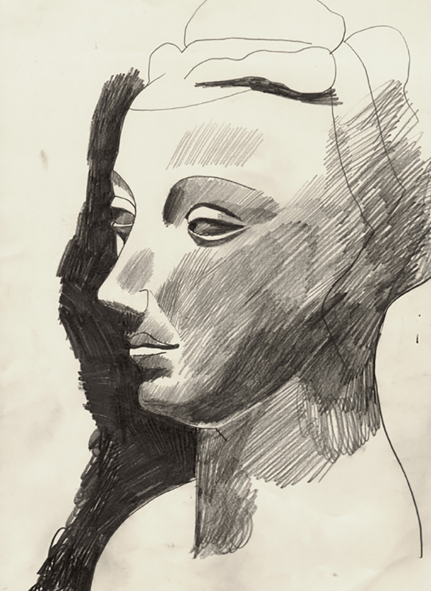 tim-nicholson-14-womans-head-pencil-on-paper-1990-83-41-x-29-5-cm-resize